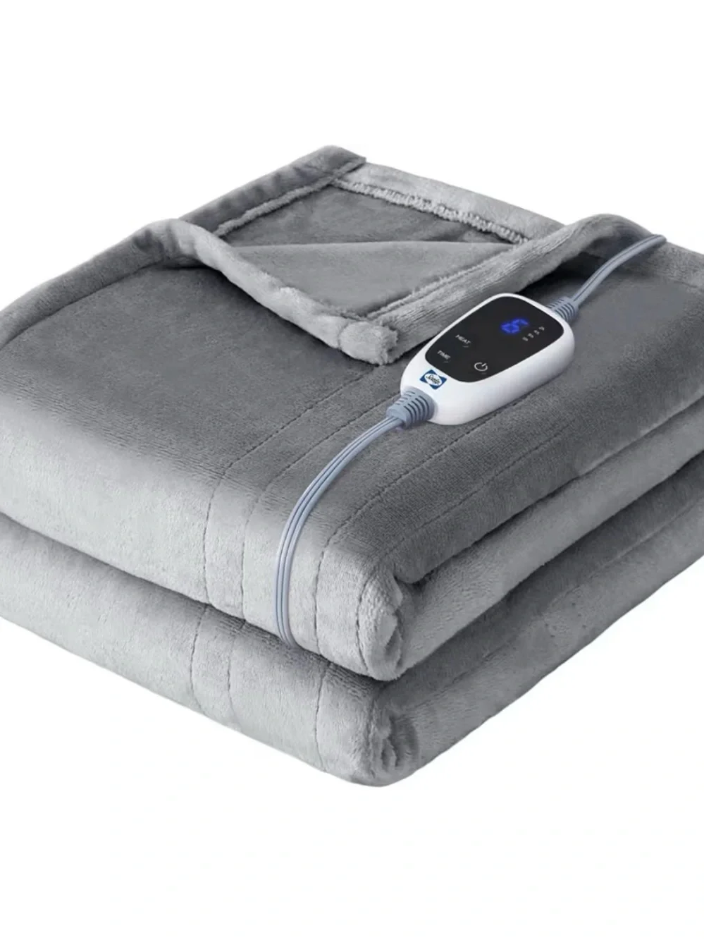Sealy Heated Throw Blanket, Flannel Electric Blanket Throw with 6 Heating - Picture 1 of 10